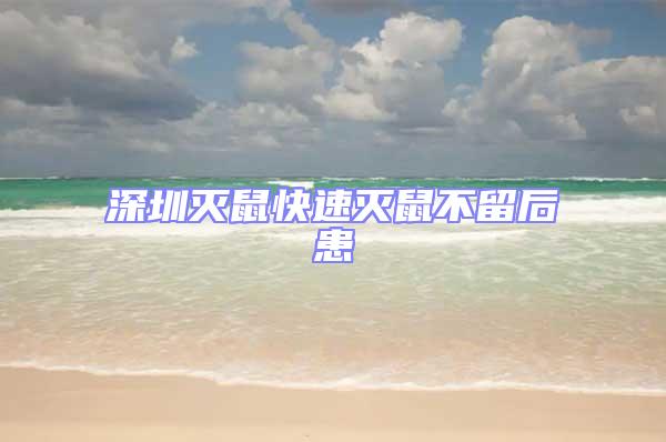 深圳灭鼠快速灭鼠不留后患