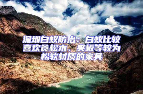 深圳白蚁防治：白蚁比较喜欢食松木、夹板等较为松软材质的家具