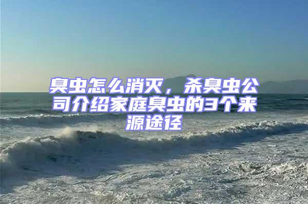 臭虫怎么消灭，杀臭虫公司介绍家庭臭虫的3个来源途径