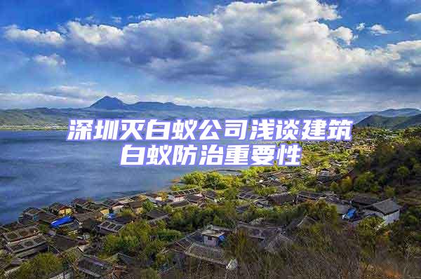 深圳灭白蚁公司浅谈建筑白蚁防治重要性