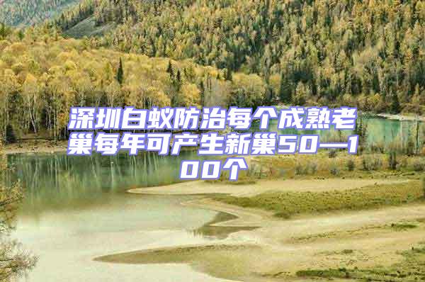 深圳白蚁防治每个成熟老巢每年可产生新巢50—100个