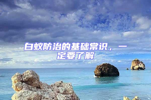 白蚁防治的基础常识，一定要了解